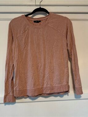 Alfani Intimates Dusty Rose Crew Neck Top